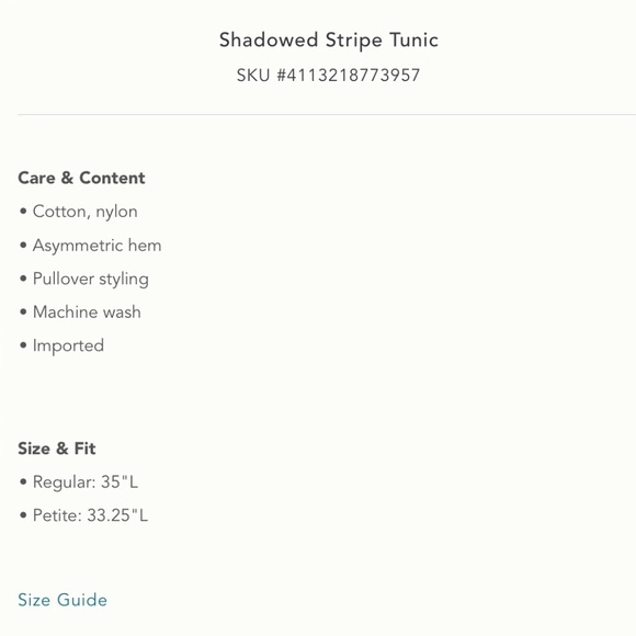 Anthropologie Shadowed Stripe Tunic - Picture 8 of 8